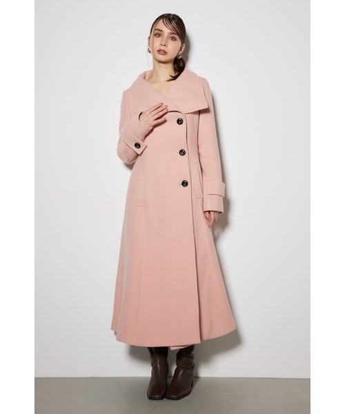 【岡崎紗絵さん着用アイテム】オーバーネックシンデレララインコート 岡崎紗絵さん着用アイテム】オーバーネックシンデレラライン