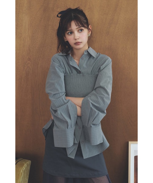 シャーリングベアセットシャツ