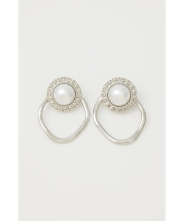 2WAYビッグフェイクパールピアス