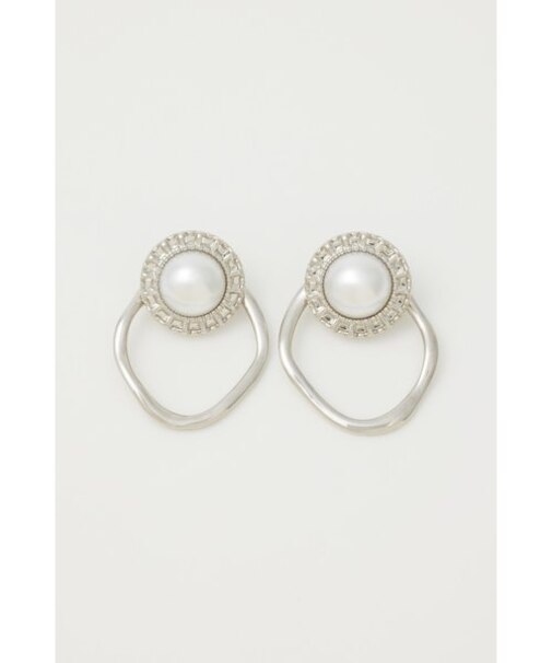 2WAYビッグフェイクパールピアス