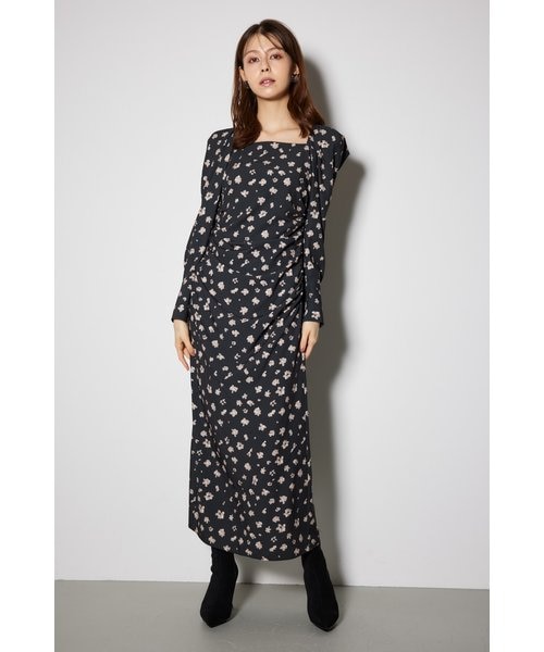 バックオープン チェック アシメ ティアード ワンピース｜フリークス