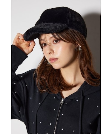 フェイクファーキャップ