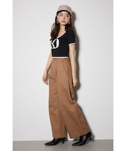 フロントタックチノジャストウエストパンツ