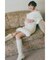 ツイードフェイクファースコートショートパンツ