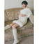 ツイードフェイクファースコートショートパンツ
