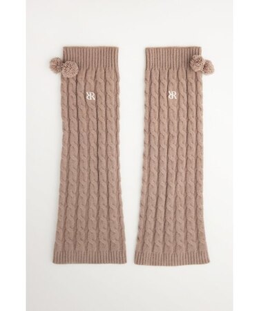 【RIENDA GOLF】ケーブル編みレッグウォーマー