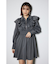 フロントZIPシャツミニワンピース