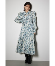 ウエストシャーリングシャツディテールワンピース