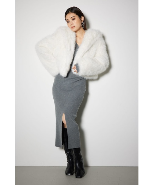 ビッグフードフェイクファーコート