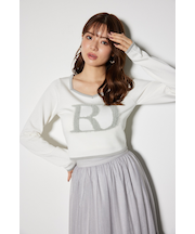 BIG Rロゴロング スリーブ ニット トップス