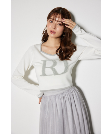 BIG Rロゴロング スリーブ ニット トップス
