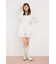 フロントシャーリングリボンミニシャツフレアワンピース