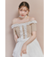 レースコンビリブニットトップス