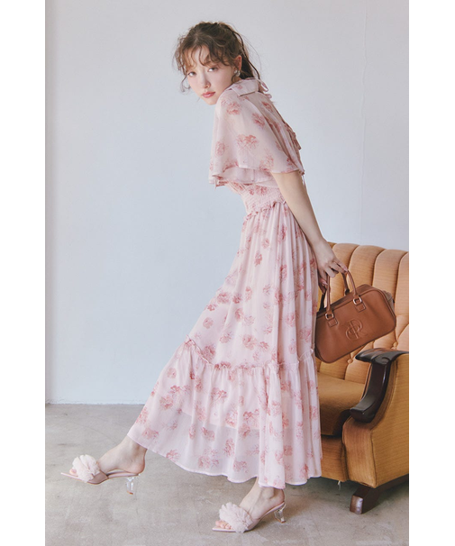 シャーリングワンピースセット