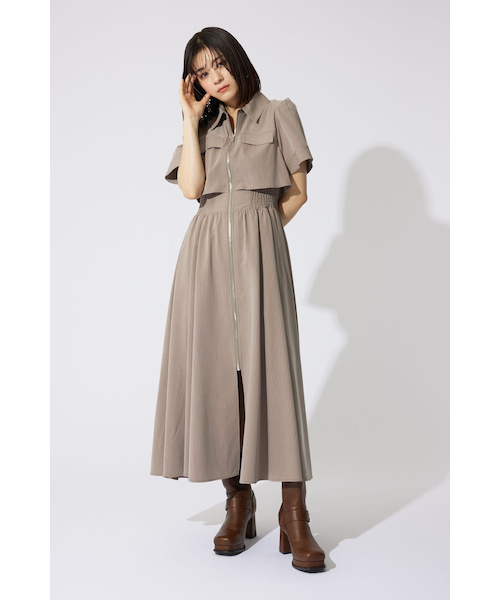 美品★リエンダ　Mサイズ　【AKB48 千葉恵里さん着用】バストフレアワンピース AKB48 千葉恵里さん着用】バストフレアワンピース｜リエンダの