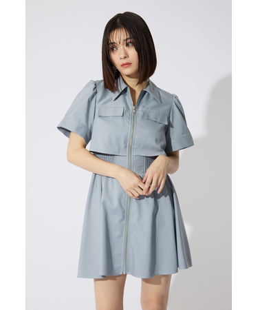 【岡崎紗絵さん着用アイテム】バストフレアミニワンピース