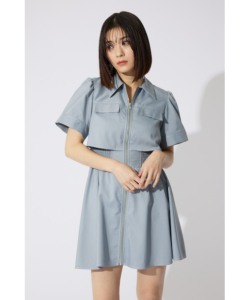 【岡崎紗絵さん着用アイテム】バストフレアミニワンピース