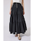 ウエストシャーリングタックデザインフレアスカート