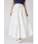ウエストシャーリングタックデザインフレアスカート