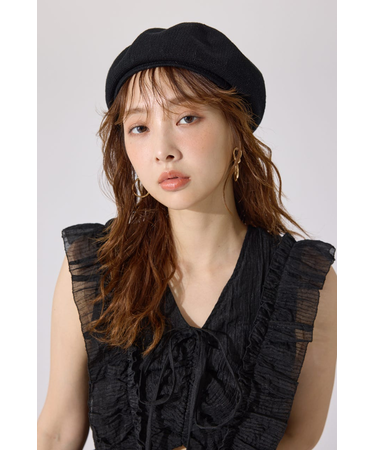 メッシュコットンベレー帽