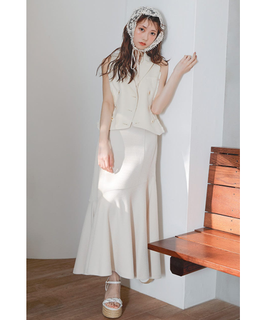 【AKB48 千葉恵里さん・水島美結さん着用】カップ付きマーメイドキャミワンピース