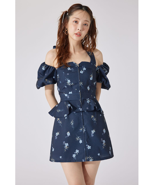 【AKB48 千葉恵里さん着用】2WAYオフショルベアワンピース