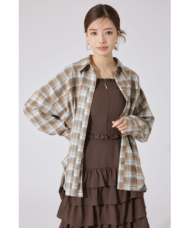 【AKB48 千葉恵里さん着用】オーバールーズシャツトップス