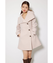 25オーバーネックシンデレララインミニコート