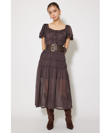 ワッシャーリラクシーカットワンピース