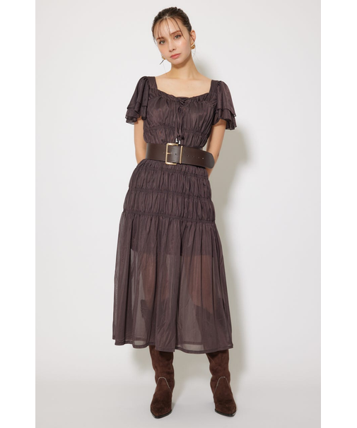 ワッシャーリラクシーカットワンピース
