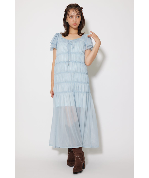 ワッシャーリラクシーカットワンピース