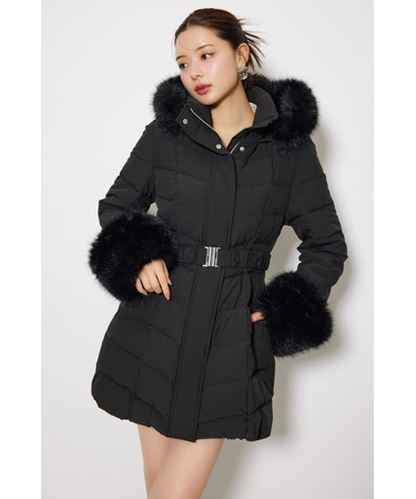 【神くびれダウン】Aラインダウンワンピコート