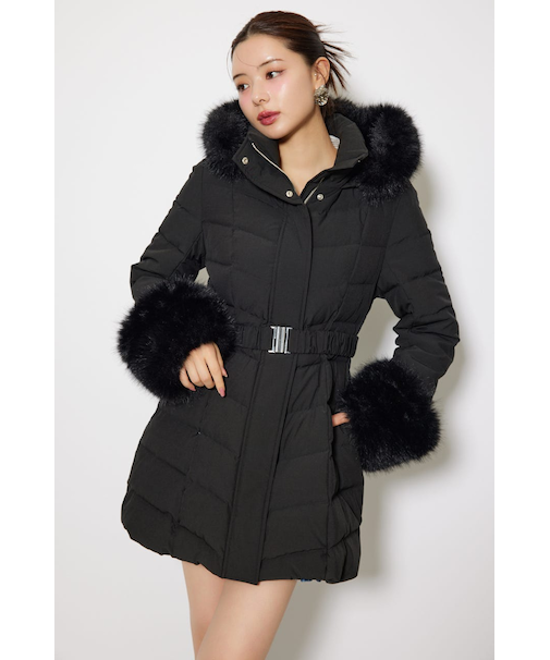 【神くびれダウン】Aラインダウンワンピコート