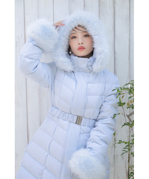 【神くびれダウン】Aラインダウンワンピコート