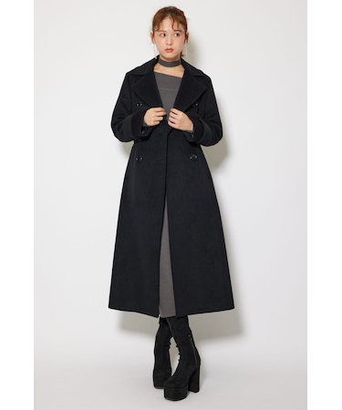 ダブルカラーシェイプドチェスターコート