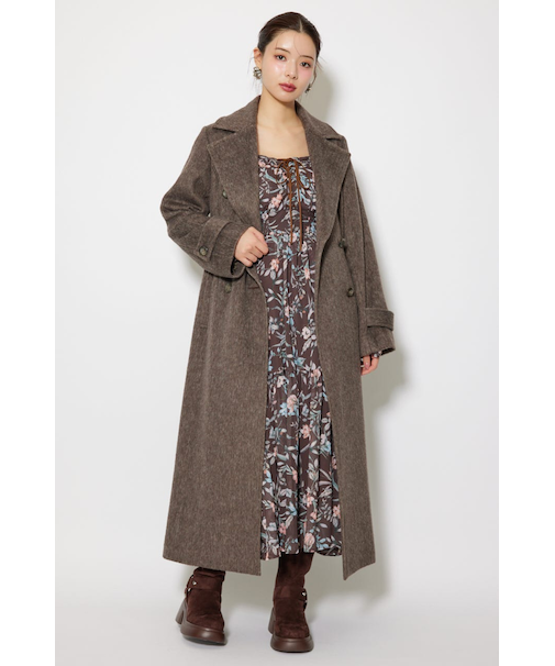 ダブルカラーシェイプドチェスターコート