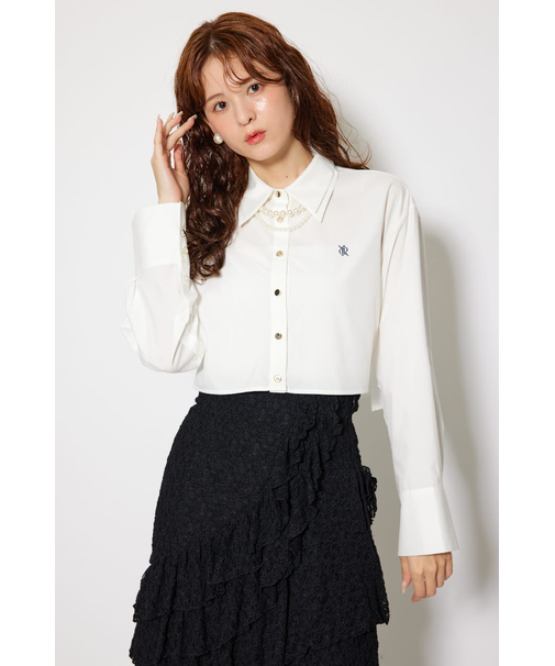 パールチェーンシャツ