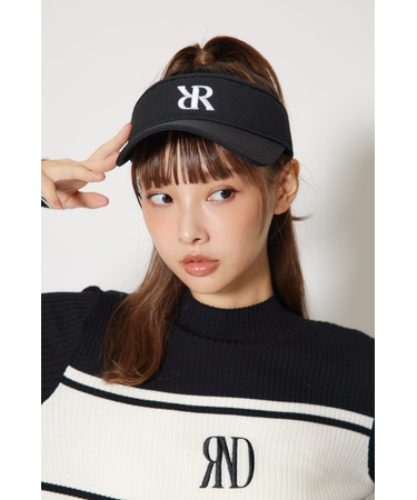 【一部店舗・WEB限定】【RIENDA GOLF】RRロゴリボン付きサンバイザー