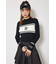【一部店舗・WEB限定】【RIENDA GOLF】ハイネックRNDロゴリブニットトップス