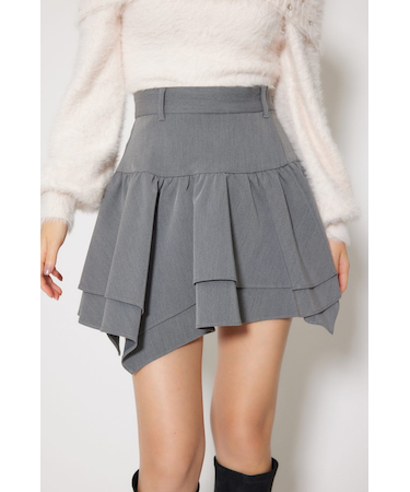 2WAYアシンメトリージャストウエストスカート