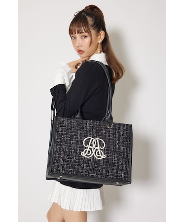 WRRロゴツイードトートバッグ