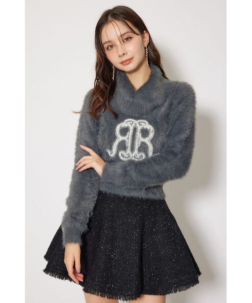 ボタニカルRロゴニットトップス