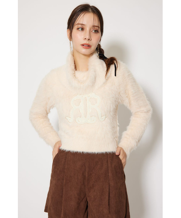 ボタニカルRロゴニットトップス