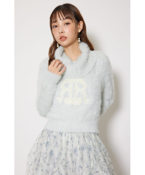 ボタニカルRロゴニットトップス