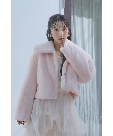 ショート丈ファージャケット