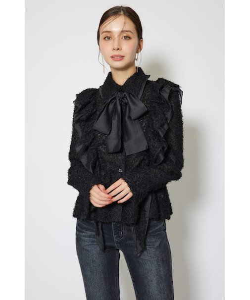 2WAYフリルブラウス