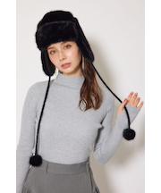 フェイクファー2WAYパイロット帽子