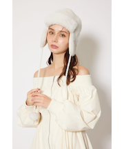 フェイクファー2WAYパイロット帽子