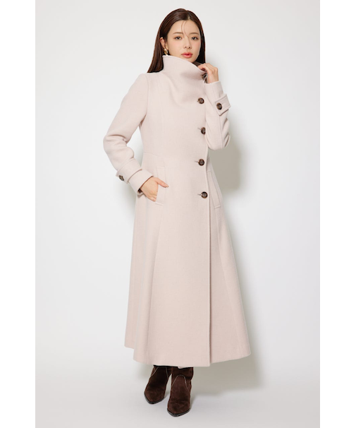 25オーバーネックシンデレララインコート