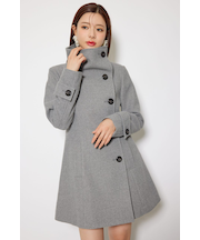 25オーバーネックシンデレララインミニコート